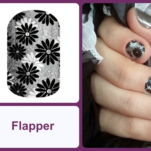 Jamberry Full Sheet Nail Wraps - Flapper - Picture 1 of 5